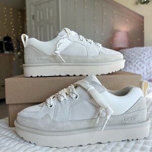 NWT UGG Lo Lowmel Sneaker Jasmine Cream White Women’s Size 8